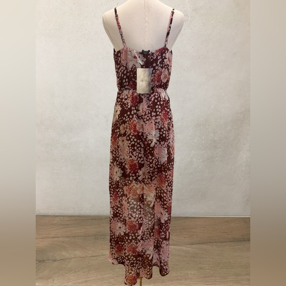 Boho Spaghetti Strap Dress – Juniors M Asymmetrical Flowy NWT CottageCore - Picture 3 of 5